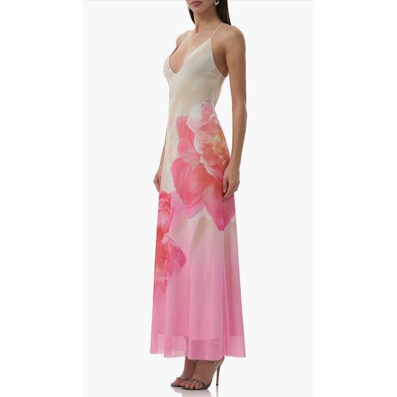AFRM Romy Floral Mesh Maxi Slipdress - Picture 4 of 6
